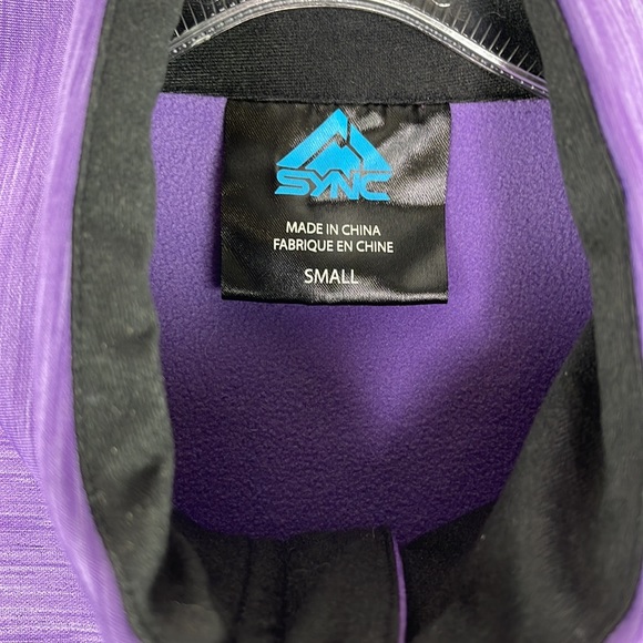 Sync Purple & Black Fleece Jacket - Picture 4 of 8
